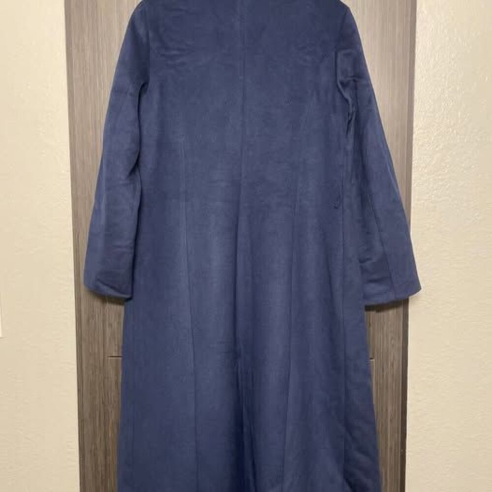 EXPRESS Navy Blue Belted Coat - Picture 4 of 7